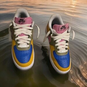 Pre-loved Customized By You Multicolor Nike Air Force 1 Sz 7 CT7875-994